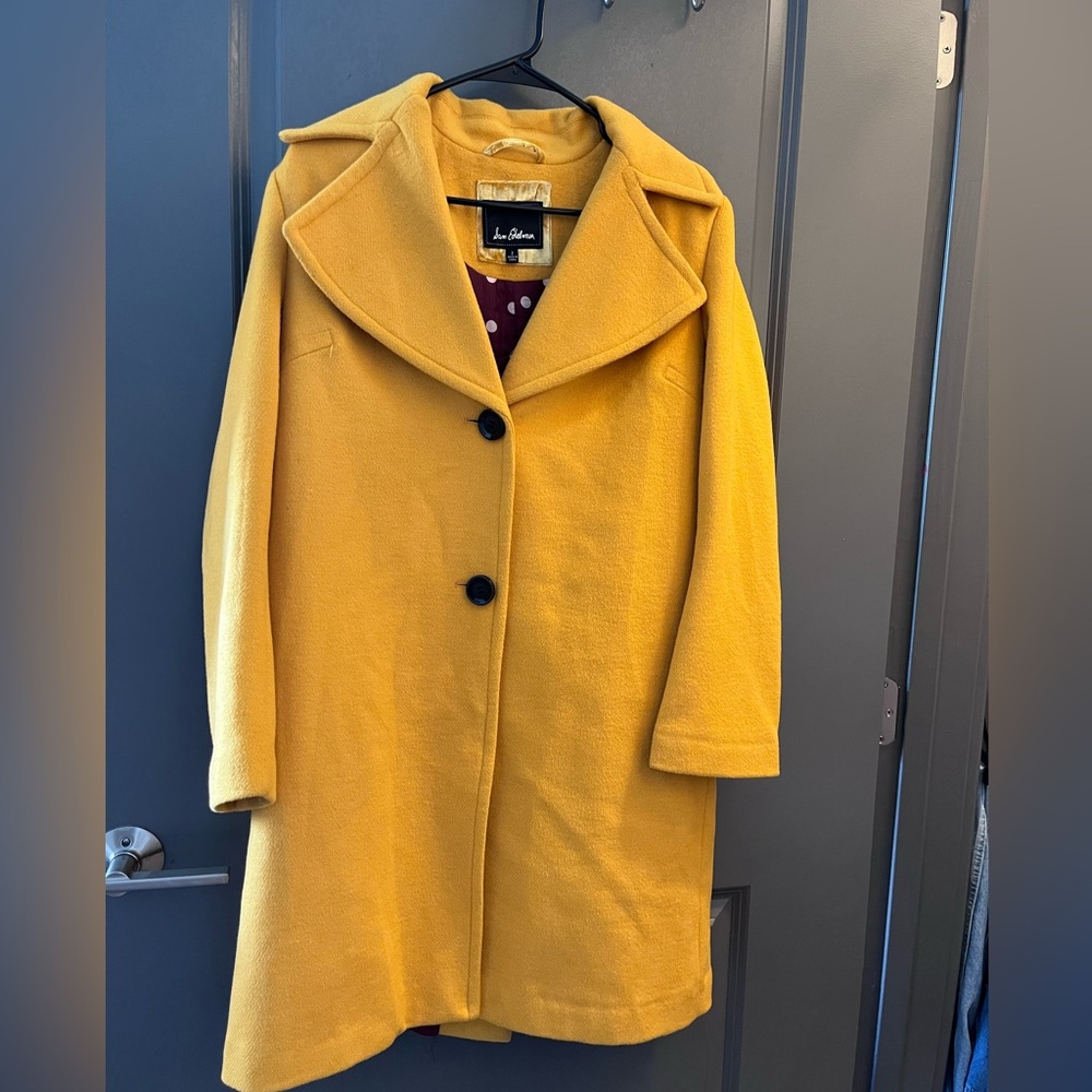 Sam Edelman Yellow Trench Coat Classic Design